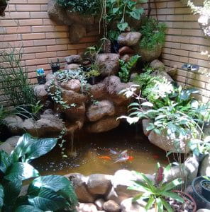 Jardim de Inverno com Cascata